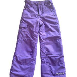 Columbia Bugaboo Omni Tech Snow/Ski Pants- Purple, Girls Size XS (6/7)